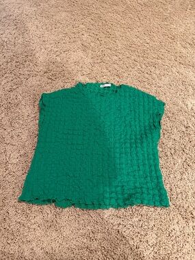 Zara green shirt